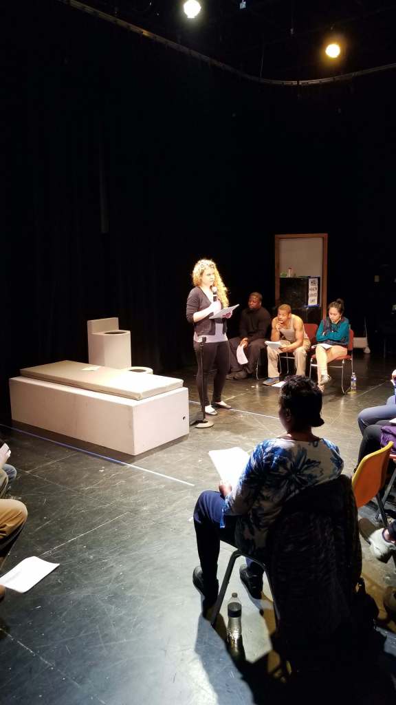 Melissa Ludin performing Like an Animal in a Cage in Beloit 2018